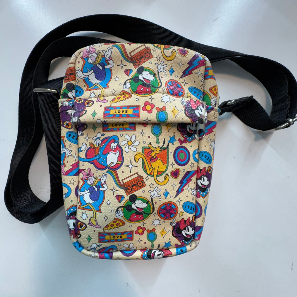 Buckle-Down Disney Mickey & Friends 1928 Retro-Inspired Crossbody Shoulder Bag